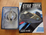 STAR TREK EAGLEMOSS STARSHIPS COLLECTION #38 STARFLEET DELTA FLYER SHIP + MAG