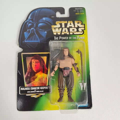 Star Wars The Power of the Force 1997 Kenner Malakili (Rancor Keeper) with Blade
