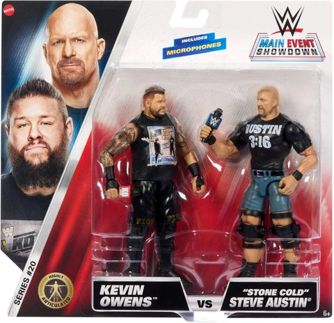 WWE Action Figure - Main Event Showdown Series #20 - Kevin Owens VS Stone Cold