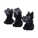 Three Wise Spell Cats 8.5cm - 100