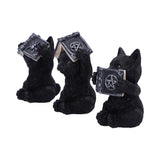 Three Wise Spell Cats 8.5cm - 100