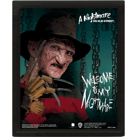 3D LENTICULAR POSTER - A NIGHTMARE ON ELM STREET (CHAINS)
