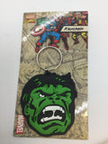 Hulk Keychain - Rubber Marvel Keyring Face