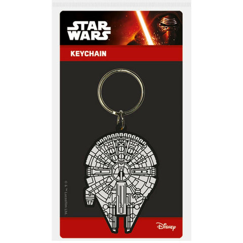 Star Wars Millennium Falcon Rubber Keychain