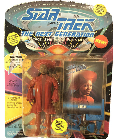 Sealed1993 Star Trek GUINAN Figure The Next Generation With Accessories/card