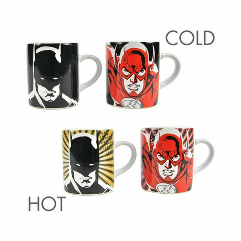 Justice League 2 x Heat Changing Mini Mugs Set (Batman & Flash)