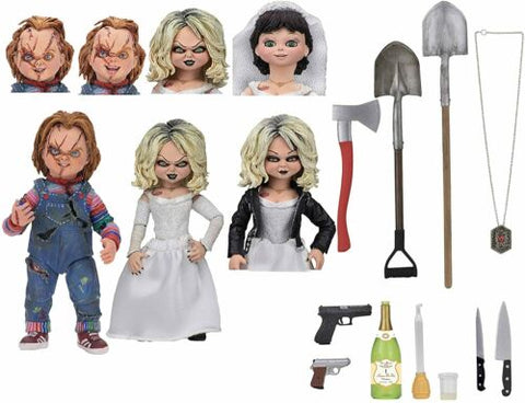 ULTIMATE BRIDE OF CHUCKY "CHUCKY AND TIFFANY" 2-PACK 7 INCH SCALE ACTION FIGURES