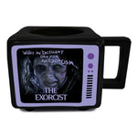 MUG Boxed Ceramic Heat Change Retro TV Shape - MOVIE - The Exorcist