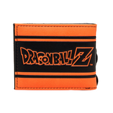 OFFICIAL DRAGON BALL Z - CHARACTERS PRINTED PU BI-FOLD BLACK AND ORANGE WALLET