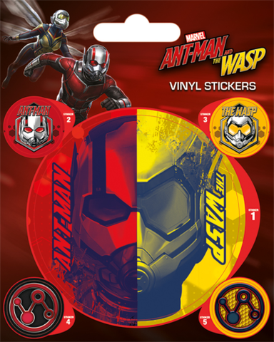 Marvel Ant-Man and the Wasp Vinyl Sticker - 1 sheet, 5 stickers